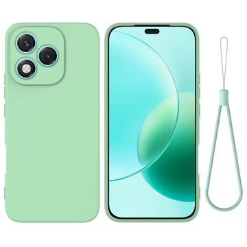Honor 400 Lite Vloeibare siliconen hoesje met polsbandje