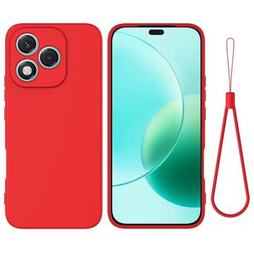 Honor 400 Lite Vloeibare siliconen hoesje met polsbandje