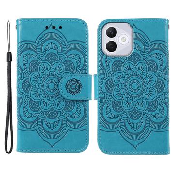 Honor 400 Lite Mandala Series Portemonnee-hoesje - Blauw