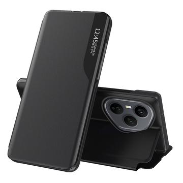 Honor 400 Pro Smart Clear View Flip Hoesje - Zwart