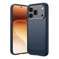 Honor 600/600 Pro Geborsteld TPU Hoesje - Koolstofvezel - Blauw