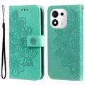 Honor 600 Smart Mandala-portemonneehoesje met polsbandje - Mintgroen