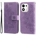 Honor 600 Smart Mandala-portemonneehoesje met polsbandje - Paars