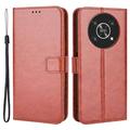 Honor Magic4 Lite/X30/X9 5G Portemonnee Hoesje met Magnetische Sluiting - Bruin