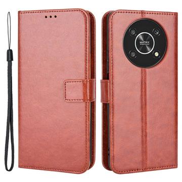 Honor Magic4 Lite/X30/X9 5G Portemonnee Hoesje met Magnetische Sluiting - Bruin