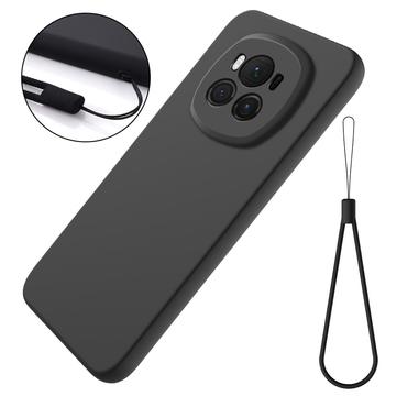 Honor Magic6 Liquid Siliconen Hoesje - Zwart