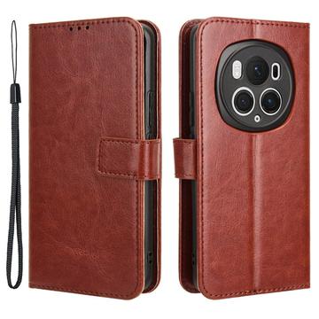 Honor Magic6 Pro Portemonnee Hoesje met Magneetsluiting - Bruin