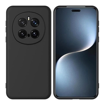 Honor Magic7 Pro Vloeibare siliconen hoesje (Geopende verpakking - Bulkverpakking) - Zwart