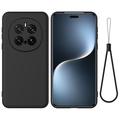 Honor Magic7 Pro Vloeibare siliconen hoesje met polsbandje