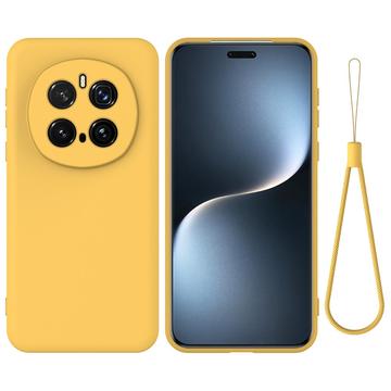Honor Magic7 Pro Vloeibare siliconen hoesje met polsbandje