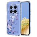 Honor Magic8 Pro TPU-hoesje met bloemenpatroon - Paars