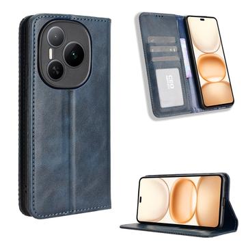 Honor Power Retro Portemonnee Hoesje met Magneetsluiting - Blauw