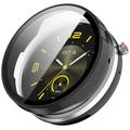 Honor Watch Fit Elegant Plastic Hoesje met Glazen Screenprotector - Zwart