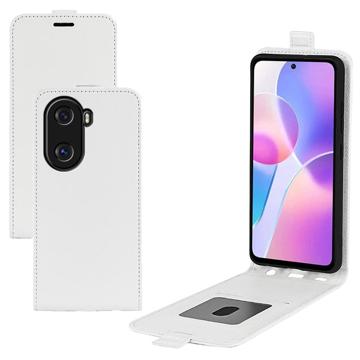 Honor X40i Verticale Flip Hoesje met Creditcardvak - Wit