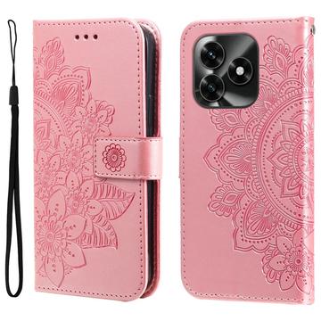 Honor X5c Plus Mandala Series Portemonnee-hoesje - Roze