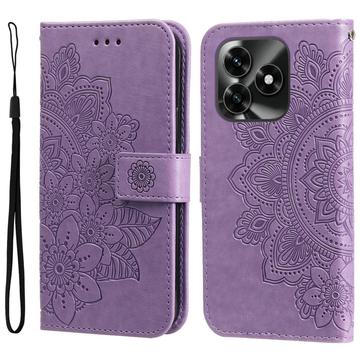 Honor X5c Plus Mandala Series Portemonnee-hoesje - Paars