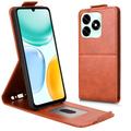 Honor X5c Plus Verticale Flip Hoesje met Standaard - Bruin