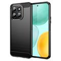 Honor X6c Geborsteld TPU Hoesje - Koolstofvezel