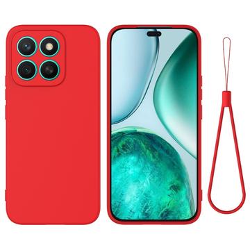 Honor X8c Vloeibare siliconen hoesje met polsbandje
