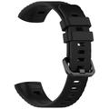 Huawei Band 4 Pro/3 Pro Soft Siliconen Band - Zwart