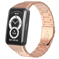 Huawei Band 6, Honor Band 6 Roestvrij Stalen Riem - 37mm - Rose Gold