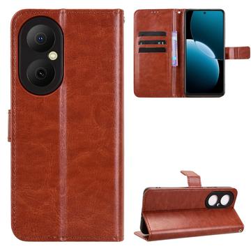 Huawei Enjoy 80 Portemonnee Hoesje met Standaard - Bruin