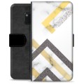 Huawei Mate 20 Pro Premium Portemonnee Hoesje - Abstract Marmer