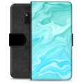 Huawei Mate 20 Pro Premium Portemonnee Hoesje - Blauw Marmer