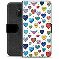 Huawei Mate 20 Pro Premium Portemonnee Hoesje - Hartjes