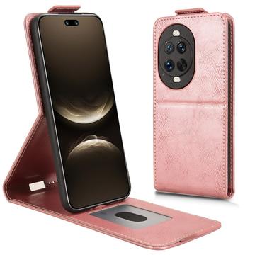 Huawei Nova 14 Ultra Verticale Flip Hoesje met standaard - Roségoud