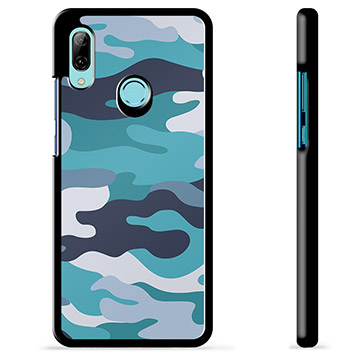 Huawei P Smart (2019) Beschermhoes - Blauw Camouflage