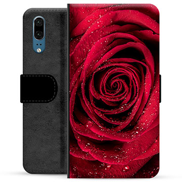 Huawei P20 Premium Portemonnee Hoesje - Roze