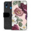 Huawei P20 Lite Premium Portemonnee Hoesje - Romantische Bloemen