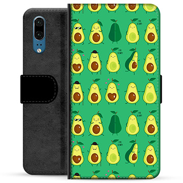 Huawei P20 Premium Portemonnee Hoesje - Avocadopatroon