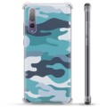 Huawei P20 Pro Hybrid Case - Blauw Camouflage