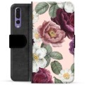 Huawei P20 Pro Premium Wallet Case - Romantische Bloemen