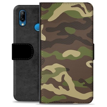 Huawei P20 Lite Premium Portemonnee Hoesje - Camo