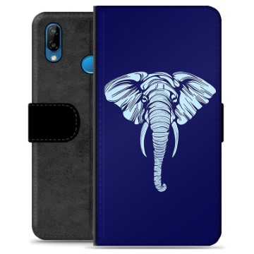 Huawei P20 Lite Premium Portemonnee Hoesje - Olifant