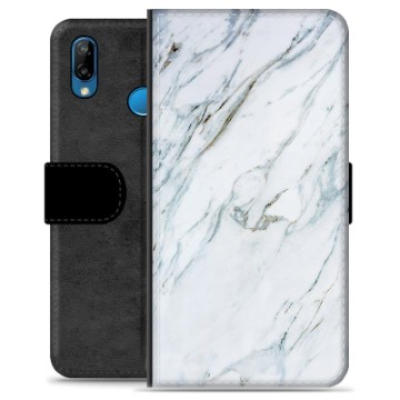 Huawei P20 Lite Premium Portemonnee Hoesje - Marmer