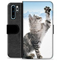 Huawei P30 Pro Premium Portemonnee Hoesje - Kat