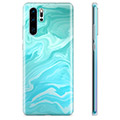 Huawei P30 Pro TPU Case - Blauw Marmer