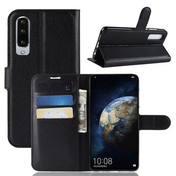 Huawei P30 Portemonnee Hoesje met Magneetsluiting - Zwart