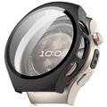 Huawei Watch 5 Plastic Hoesje met Glazen Screenprotector - 46mm - Zwart