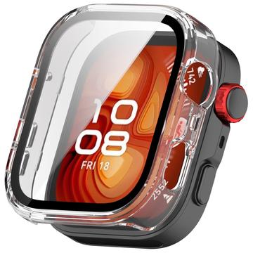 Huawei Watch Fit 4 Pro Plastic Hoesje met Glazen Screenprotector - Doorzichtig