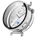 Huawei Watch GT 6 Plastic Hoesje met Glazen Screenprotector - 41mm - Doorzichtig