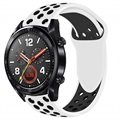 Huawei Watch GT Silikon Sports Armbandje - Wit / Zwart