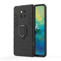 Huawei Mate 20 X Hybrid Case met Ring Houder - Zwart