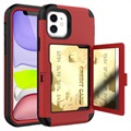 iPhone 12 Mini Hybrid Hoesje met Spiegel en Kaarthouder