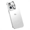 iPhone 14 Pro Max Hybride Hoesje met Verborgen Standaard - Wit