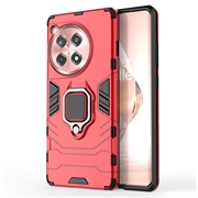 OnePlus 12R/Ace 3 Hybride Hoesje met Ring Houder - Rood